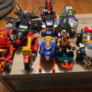 Rescue Heroes vehicle lot of 8 and one action figure (2000s, fisher price)